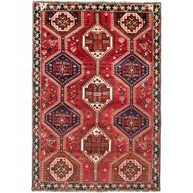 Tappeto Geometrico Rosso Blu 157x230 Cm