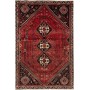Tappeto Shiraz Persia Astratto Rosso Blu Scuro 172x267 Cm