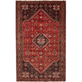 Tappeto Geometrico Rosso Blu 160x262 Cm
