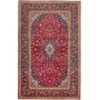 Tappeto Ardakan Persia Medaglione Rosso Blu Scuro 197x313 Cm