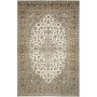 Tappeto Kashan Persia Medaglione Avorio Beige 198x312 Cm