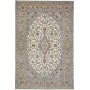 Tappeto Kashan Persia Medaglione Crema Blu 198x300 Cm