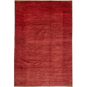 Tappeto Shayan Pakistan Tinta Unita Rosso Terracotta Vibrant