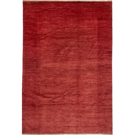 Tappeto Shayan Pakistan Tinta Unita Rosso Terracotta Vibrant