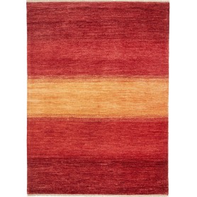 Tappeto Shayan Pakistan Astratto Rosso Arancio 150x204 Cm
