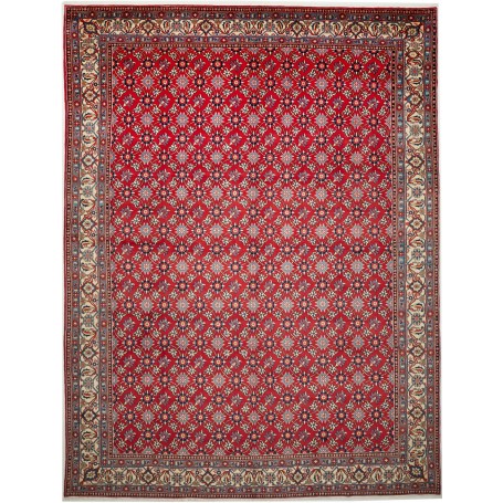 Tappeto Varamin Persia Floreale Rosso Blu 293x388 Cm