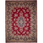 Tappeto Kerman Persia Medaglione Rosso Blu 306x407 Cm