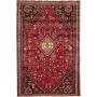 Tappeto Shiraz Persia Medaglione Rosso Nero 185x280 Cm