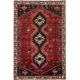 Tappeto Shiraz Persia Geometrico Rosso Blu 173x259 Cm
