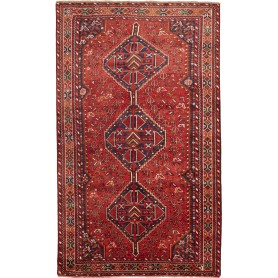 Tappeto Astratto Rosso Blu 155x259 Cm