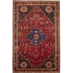 Tappeto Medaglione Rosso Blu 178x270 Cm
