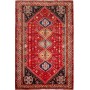 Tappeto Shiraz Persia Geometrico Rosso Blu 178x270 Cm