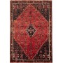 Tappeto Shiraz Persia Geometrico Rosso Nero 180x268 Cm
