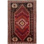 Tappeto Shiraz Persia Geometrico Rosso Nero 170x255 Cm