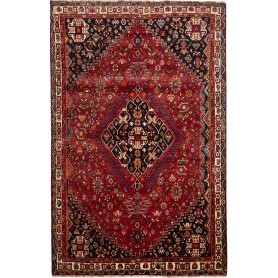 Tappeto Shiraz Persia Geometrico Rosso Blu 180x283 Cm