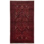Tappeto Baluch Persia Geometrico Rosso Bordeaux Nero 104x190
