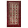 Tappeto Baluch Persia Astratto Rosso Crema 98x185 Cm