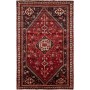Tappeto Shiraz Persia Medaglione Rosso Blu Scuro 168x260 Cm