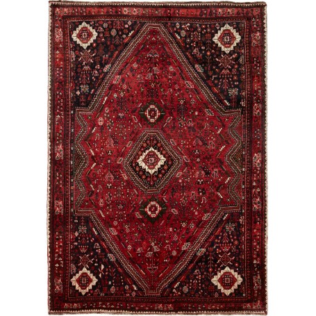 Tappeto Shiraz Persia Geometrico Rosso Blu 175x260 Cm