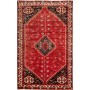 Tappeto Shiraz Persia Geometrico Rosso Blu Scuro 152x245 Cm