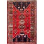Tappeto Shiraz Persia Geometrico Rosso Blu 170x253 Cm