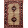 Tappeto Hosseinabad Persia Geometrico Beige Rosso 127x182 Cm