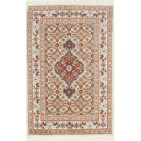Tappeto Moud Persia Medaglione Crema Rosso 57x88 Cm