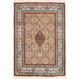 Tappeto Moud Persia Medaglione Crema Blu 60x87 Cm