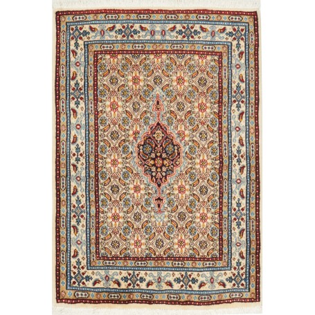 Tappeto Moud Persia Medaglione Crema Blu 60x87 Cm
