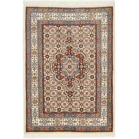 Tappeto Moud Persia Medaglione Crema Rosso 64x91 Cm