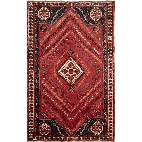 Tappeto Shiraz Persia Geometrico Rosso Blu 177x280 Cm