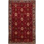 Tappeto Shiraz Persia Geometrico Rosso Beige 158x258 Cm