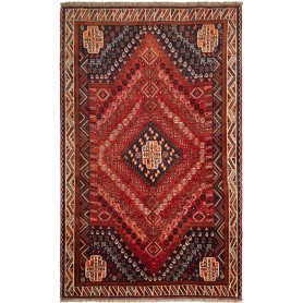 Tappeto Shiraz Persia Geometrico Rosso Blu Notte 170x280 Cm
