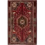 Tappeto Shiraz Persia Geometrico Rosso Bordeaux Blu 160x250