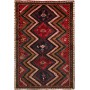 Tappeto Shiraz Persia Geometrico Rosso Blu 177x263 Cm