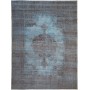 Tappeto Vintage Persia Medaglione Celeste Marrone 240x325 Cm