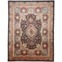 Tappeto Kashamr Zirkhaki Persia Medaglione Blu Crema 294x396