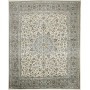 Tappeto Kashan Persia Medaglione Avorio Blu 292x360 Cm