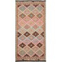 Tappeto Kilim Afghanistan Astratto Rosa Turchese 103x202 Cm