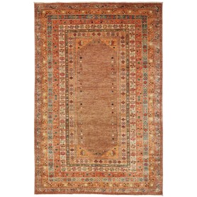 Tappeto Kazak Fine Pakistan Astratto Terracotta Blu 158x240