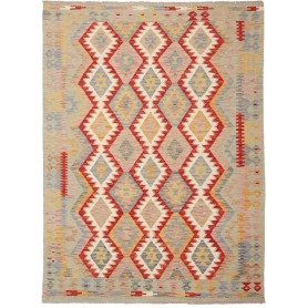Tappeto Kilim Afghanistan Geometrico Multicolore Pastello 15