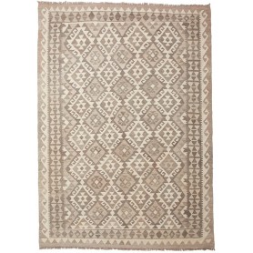 Tappeto Kilim Afghanistan Geometrico Beige Tortora 149x210 C