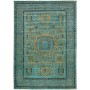 Tappeto Mamlouk Pakistan Medaglione Turchese Oro 207x294 cm