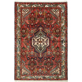 Tappeto Geometrico Rosso Blu 97x150 Cm