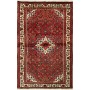 Tappeto Geometrico Rosso Crema 106x170 Cm