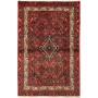 Tappeto Medaglione Rosso Nero 103x156 Cm