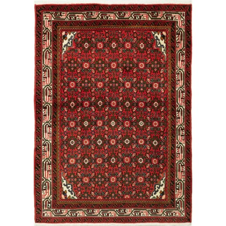 Tappeto Geometrico Rosso Verde 102x145 Cm