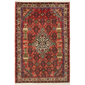 Tappeto Geometrico Rosso Blu 98x150 Cm
