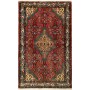 Tappeto Medaglione Rosso Turchese 103x168 Cm