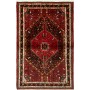 Tappeto Medaglione Rosso Nero 105x164 Cm